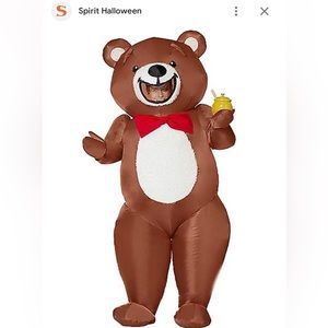 Inflatable bear costume